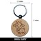Darling Goat Farm Animal Engraved Wood Round Keychain Tag Charm
